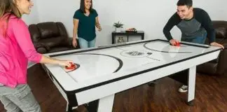 When was air hockey invented