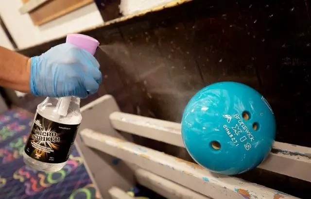 how to remove oil from bowling ball