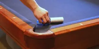 how to clean the pool table felt